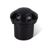 DUOAZJL LED Paysage Lumières Extérieure Lumière Souterraine IP66 Étanche 4 Faces Lueur Rond Éclairage De Platelage pour Allée, Patio, Étape, Lumières De Jardin, AC85-265V(Green,9W)