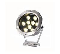 DUOAZJL Lumières De Piscine À LED Submersibles - Lumière sous-Marine Projecteur Rotatif - Lumières De Paysage De Bassin en Acier Inoxydable 12V, Projecteur Étanche IP68(Yellow,6W(AC12v))