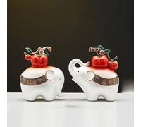 DUOAZJL Ornements artistiques - Statue d'éléphant Feng Shui, Sculpture, Objet de Collection, décoration pour la Maison et Le Bureau, Cadeau Porte-Bonheur(#A)