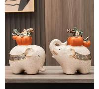 DUOAZJL Ornements artistiques - Statue d'éléphant Feng Shui, Sculpture, Objet de Collection, décoration pour la Maison et Le Bureau, Cadeau Porte-Bonheur(#B)