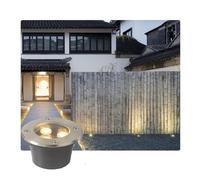 DUOAZJL Projecteur Paysage puits LED - Spot LED Exterieur Projecteur - IP67 Étanche Lampe Encastrable Eclairage pour La Construction d'une Cour-Jardin, Certificat CE ROHS FCC(Blue,9W(85-265v))