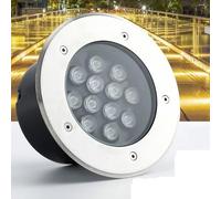 DUOAZJL Projecteur Paysage puits LED - Spot LED Exterieur Projecteur - IP67 Étanche Lampe Encastrable Eclairage pour La Construction d'une Cour-Jardin, Certificat CE ROHS FCC(White,36w(85-265v))