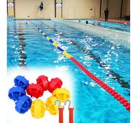 DUOAZJL Séparateur De Couloirs De Piscine Flottant, De 1,0 À 18,3 M, pour La Compétition De Natation en Eau Peu Profonde, Séparation De Profondeur, Facile À Installer(Nylon,12m/40ft)