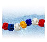 DUOAZJL Séparateur De Couloirs De Piscine Flottant, De 1,0 À 18,3 M, pour La Compétition De Natation en Eau Peu Profonde, Séparation De Profondeur, Facile À Installer(Steel wire,18m/60ft)