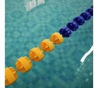 DUOAZJL Séparateur De Couloirs De Piscine Flottant, De 1,0 À 18,3 M, pour La Compétition De Natation en Eau Peu Profonde, Séparation De Profondeur, Facile À Installer(Nylon,9m/30ft)