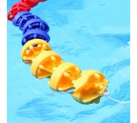 DUOAZJL Séparateur De Couloirs De Piscine Flottant, De 1,0 À 18,3 M, pour La Compétition De Natation en Eau Peu Profonde, Séparation De Profondeur, Facile À Installer(Steel wire,9m/30ft)