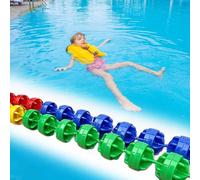 DUOAZJL Séparateur de sécurité Flottant pour Piscine, Ligne de Couloir de nage, Corde Flottante pour Piscine de 4,9 m, 5,5 m, 6,1 m, 7,6 m, 9,1 m, Forte flottabilité(Steel wire,12m/40ft)