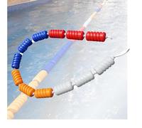 DUOAZJL Séparateur De Sécurité Flottant Réglable pour Piscine, Ligne De Couloir De Nage, Corde De Sécurité Anti-Ondes Réglable De 3,3 À 60 Pieds, Facile À Installer(Steel wire,15m/50ft)