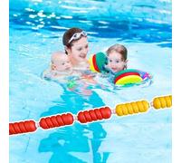 DUOAZJL Séparateur De Sécurité Flottant Réglable pour Piscine, Ligne De Couloir De Nage, Corde De Sécurité Anti-Ondes Réglable De 3,3 À 60 Pieds, Facile À Installer(Nylon,1m/3.3ft)