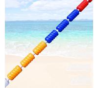 DUOAZJL Séparateur De Sécurité Flottant Réglable pour Piscine, Ligne De Couloir De Nage, Corde De Sécurité Anti-Ondes Réglable De 3,3 À 60 Pieds, Facile À Installer(Steel wire,9m/30ft)