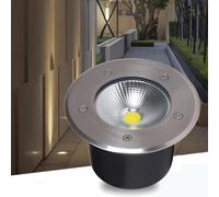 DUOAZJL Spot Encastrable Exterieur, LED Enterré Lumière IP66 Étanche AC85-265V Spot Encastré Au Sol pour Jardin Carré Villas Terrasse Pelouse Chemins Éclairage Paysager(White,20W(AC85-265V))
