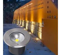 DUOAZJL Spot Encastrable Exterieur, LED Enterré Lumière IP66 Étanche AC85-265V Spot Encastré Au Sol pour Jardin Carré Villas Terrasse Pelouse Chemins Éclairage Paysager(Green,7W(AC85-265V))