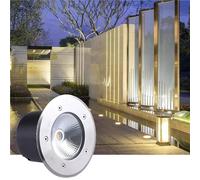DUOAZJL Spot Encastrable Exterieur, LED Enterré Lumière IP66 Étanche AC85-265V Spot Encastré Au Sol pour Jardin Carré Villas Terrasse Pelouse Chemins Éclairage Paysager(Warm White,30W(AC85-265V))