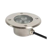 DUOAZJL Spot LED Encastrable Exterieur IP68 Étanche Corps en Acier Inoxydable Utilisé pour Trottoir Extérieur, Terrasse, Jardin, Parc(Yellow,3w(AC24v))