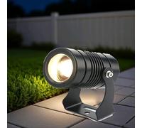 DUOAZJL Spot LED Exterieur - Projecteur De Sol Lumières, Projecteur à Faisceau LED, Spot à Faisceau étroit étanche IP67(Warm White,10w(dc12v))