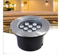 DUOAZJL Spot LED Exterieur Projecteur - IP67 Étanche Lampe Encastrable Eclairage pour La Construction d'une Cour-Jardin, Certificat CE ROHS FCC(Red,15W(85-265v))