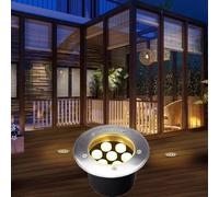 DUOAZJL Spot LED Exterieur Projecteur - IP67 Étanche Lampe Encastrable Eclairage pour La Construction d'une Cour-Jardin, Certificat CE ROHS FCC(Warm White,48w(85-265v))