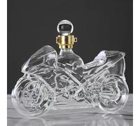 DUOAZJL Statue d'art - Carafe à Whisky Moto 750 ML, Carafe à Whisky, Carafe à vin ou à Liqueur, Bouteille Vide en Verre Moto, canette scellée en Forme de Voiture