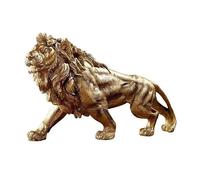DUOAZJL Statue de Lion en résine, Sculpture, Figurine de Collection, idée Cadeau, décoration de Bureau pour la Maison