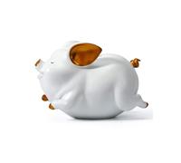 DUOAZJL Statue décorative en Forme de Cochon - Tirelire en Forme de Cochon - Cadeau - Figurine d'art Moderne en polyrésine(#e)