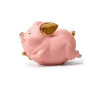 DUOAZJL Statue décorative en Forme de Cochon - Tirelire en Forme de Cochon - Cadeau - Figurine d'art Moderne en polyrésine(#d)