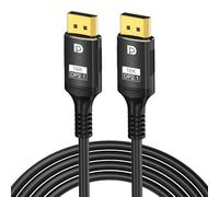 DUOBAGMA Câble DisplayPort 16K DP 2.1 8K @ 120 Hz, 4K @ 240 Hz 80 Gbit/s HDR pour ordinateur portable, TV, Xbox, projecteur, moniteur de jeu (1 m)