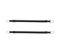 DUOCAI Ligne de Connexion de Batterie de Voiture, Fil de cuivre Pur 8 6 4awg RV avec Terminal M6/M8/M10 for onduleur, câble Solaire de Voiture 20~100CM, 1 à 5 pièces(Black x 2pcs,20CM_8AWG)