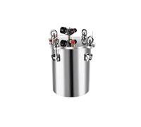 DUOCAI Réservoir de Distribution de Colle sous Pression Réservoir sous Pression de Distribution en Acier Inoxydable, Valve de Distribution, récipient sous Pression de mélange, 1-15L(10L)