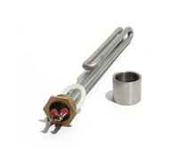 DUOCARA 1 pouce/DN25/32mm Élément chauffant électrique en acier inoxydable Tube Booster pour réservoir d'eau chaudière 110V/220V/380V 1/2/3/4/6KW