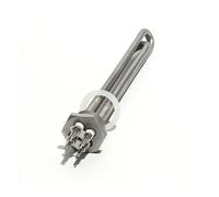 DUOCARA Élément chauffant DN25 DC12 V/24 V/48 V 300 W 600 W pour chauffe-eau solaire, chauffe-eau tubulaire de 2,5 cm, tout en acier inoxydable 304