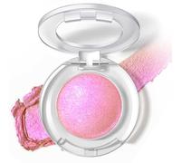 Duochrome Paillettes Fard à Paupières, Ombre à Paupières Caméléon Holographique, Ombre à Paupières Scintillante pour Maquillage des Yeux, Fard Métallique Effet Radiant (Fresh Airy Pink)