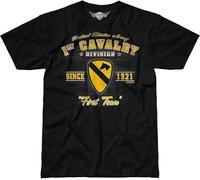 DUOD91HAO Army 1St Cavalry Vintage 7.62 Design Battlespace Men's T Shirt Black Manches Courtes(Large)