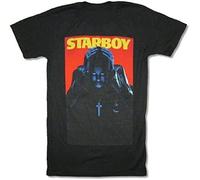 DUOD91HAO diannao Weeknd Starboy Mens Black T Shirt New Adult XO Merch Manches Courtes(Large)