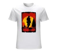 DUOduoAi Game R Dead Remption 2 Rdr2 Arthur Morgan Mens T-Shirt Size S