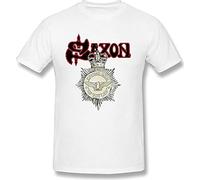 DUOduoAi T-shirt Saxon Strong Arm of The Law Remastered pour homme, blanc, L