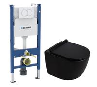 Duofix Pack WC bâti-support + WC suspendu sans bride Ceramia PixL avec abattant SoftClose + plaque (GEBCEPXBMT02-FR)