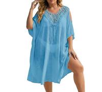 Duohropke Bikini Femme Polo d'été Beachwear Grandes Tailles Maillot de Bain Cover Up Maille Crochet Haut Dernière Robes de Plage Creux Tunique de Plage Sexy Poncho de Plage Plage Maillots de Bain, 01