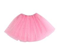 Duohropke Jupe en tulle pour femme - Jupe tutu - Jupe de danse - Cosplay - Mini jupe festive à bulles pour carnaval, costume, fête, accessoires de danse, course à pied, Rose, taille unique