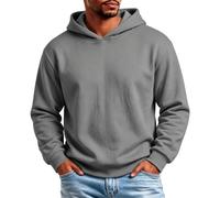 Duohropke Sweat-Shirt à Capuche Homme Oversize Polaire Manches Longues, Capuche réglable, Veste d’entraînement Unie, Haut Sport pour Automne Hiver extérieur Streetwear