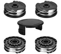 DUOJIN Lot de 4 Bobines de Rechange pour Débroussailleuse sans Fil Parkside PRTA 20-Li C3 IAN351753, B1 IAN330831, B2 IAN334231, C3 IAN365589, PRT 300 A1, PRT 550 A1, A3, 27FT, avec Un Couvercle