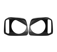 Duokon 2 pièces couverture de phare avant de voiture, décor de garniture de phare adapté pour Jimny 2007-2017 ABS noir