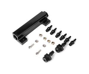 Duokon Admission de Bloc de Dépression, Kit de Collecteur d'admission de Bloc de Vide à 6 orifices Turbo Boost 1 / 8NPT for Racing