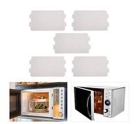 Duokon Assiette en Mica pour Four à Ondes,4.6 * 2.5 poucesFeuille de Plaque de mica de Four à Ondes Remplacement de la Couverture de Guide d'ondes à Ondes (5pcs)