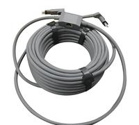 Duokon Câble de Remplacement Satellite Câble Adaptateur Ethernet gainé en Caoutchouc 50 Pieds avec Prise RJ45 IP68 étanche 1200Mbps pour Antenne Rectangulaire Gen 2 V2 Utilisation Intérieure et