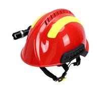 Duokon Casque de Secours d'urgence, Lampe Frontale à Coque en PC | Système de harnais à 6 points, lampe à batterie amovible, visibilité réfléchissante à 360°, coque résistante à la chaleur.