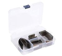 Duokon Coin en Cuir 18 Pièces Ensemble d'outils de Poinçonnage en Cuir en Alliage d'acier Poinçon 'extrémité Demi-rond pour le Travail du Bricolage Gaufrage Poinçonnage Coupe Meulage pour les
