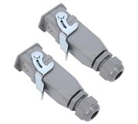 Duokon Connecteur étanche 5 Broches, Alliage D'aluminium moulé, pour | Boîtier scellé IP68, courant nominal 10 A, structure de verrouillage à vis, câblage de l\'armoire de serveur