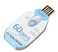 Duokon Enregistreur de Données de Température USB, Enregistreur de Température USB à Usage Unique avec Capteur de Lumière, Rapport PDF 10 000 Points, Délai de 30 Minutes, Moniteur de Chaîne du Froid
