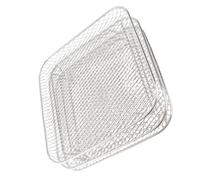 Duokon Ensemble de 3 Supports de Friteuse en Acier Inoxydable 304, Support de Déshydrateur Empilable de 8 Pouces, Support de Friteuse à Plusieurs Niveaux pour Foodi Grill AG300 AG400, Cuisson, (carré)