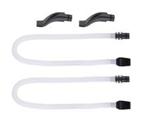 Duokon Ensemble de Tubes d'embouchure Melodica Pièces de Rechange Flexibles en ABS Tuyau de Soufflage et Embout de 57 Cm pour Connexion Claire Harmonika Installation Facile pour les étudiants
